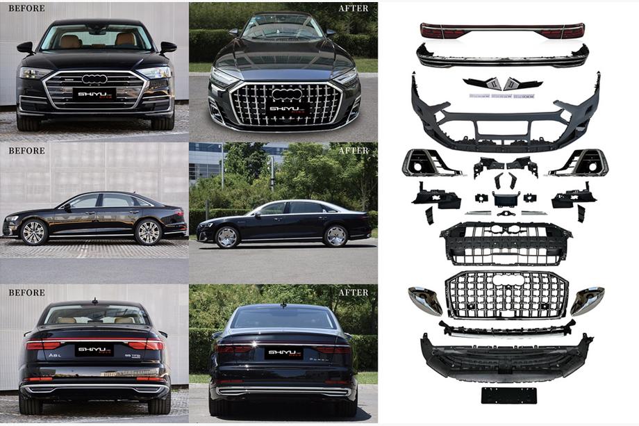Audi A8 2018- Facelift Komplettset ohne Scheinwerferwechsel (auf Horch 2025) Foto 1