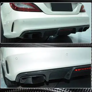 Heckstoßstangen Diffusor (für Base/CLS63 AMG 2015-2018, Carbon) Foto 3