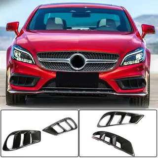 Carbon Frontstoßstangen Abdeckungen (für AMG-Line SD 2015-2018) Foto 1