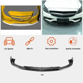 Frontstoßstange Lippe V1 Aufsatz (für CLS63 AMG SD 2015-2018, Carbon) Foto 3
