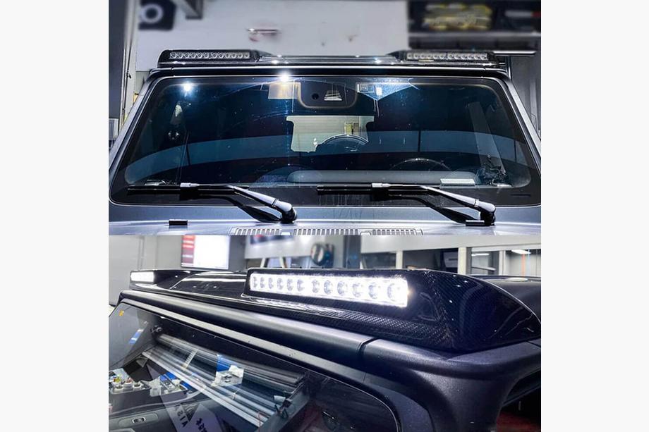 Mercedes G class W463 1990-2018 AMG-Design Heckspoiler (für 2004-2018, Carbon) Foto 3