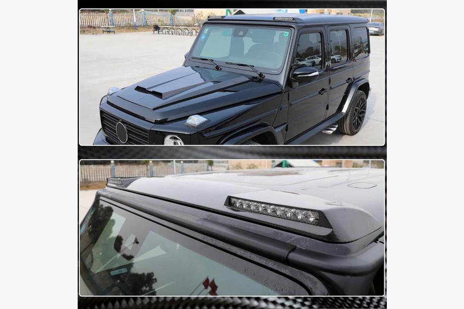 Mercedes G class W463 1990-2018 AMG-Design Heckspoiler (für 2004-2018, Carbon) Foto 6