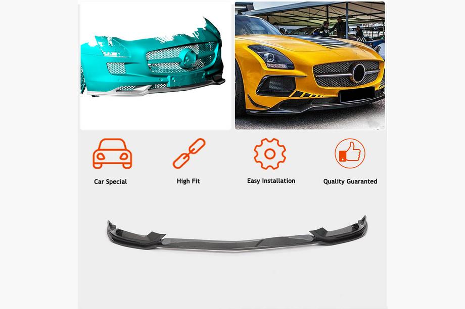 Mercedes SLS C197 2010-2014 Frontlippe Stoßstange Aufsatz (Carbon) Foto 2
