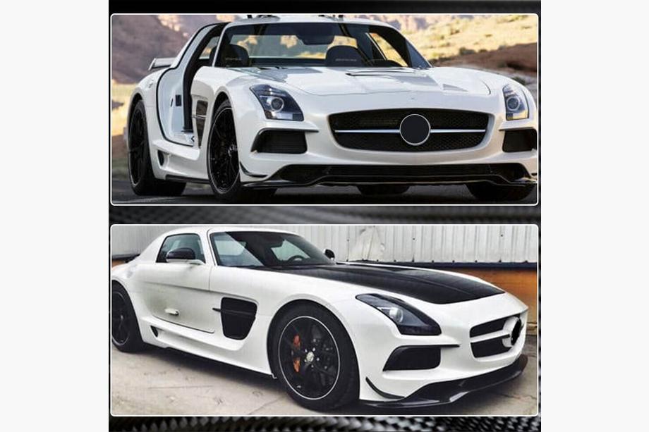 Mercedes SLS C197 2010-2014 Frontlippe Stoßstange Aufsatz (Carbon) Foto 5