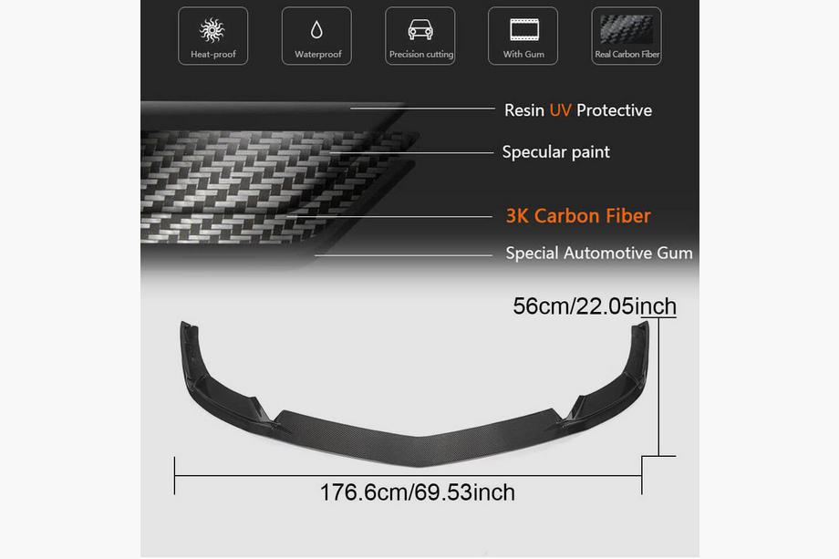 Mercedes SLS C197 2010-2014 Frontlippe Stoßstange Aufsatz (Carbon) Foto 6