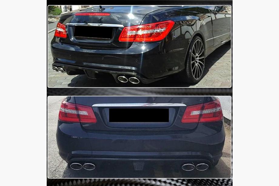 Mercedes E-class coupe C207 2010-2017 Heckdiffusor für E63 AMG 2009-2013, Carbon Foto 3