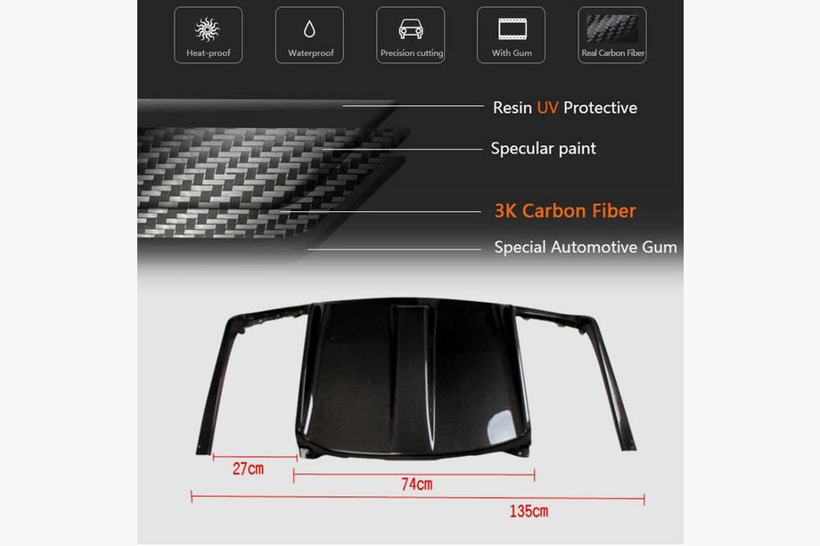 Mercedes E-class coupe C207 2010-2017 Heckdiffusor für E63 AMG 2009-2013, Carbon Foto 5