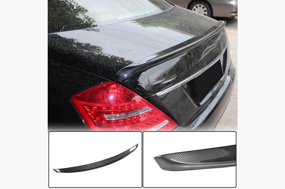 Mercedes S-class W221 2005-2013 Spoiler V2 (Carbon) Image
