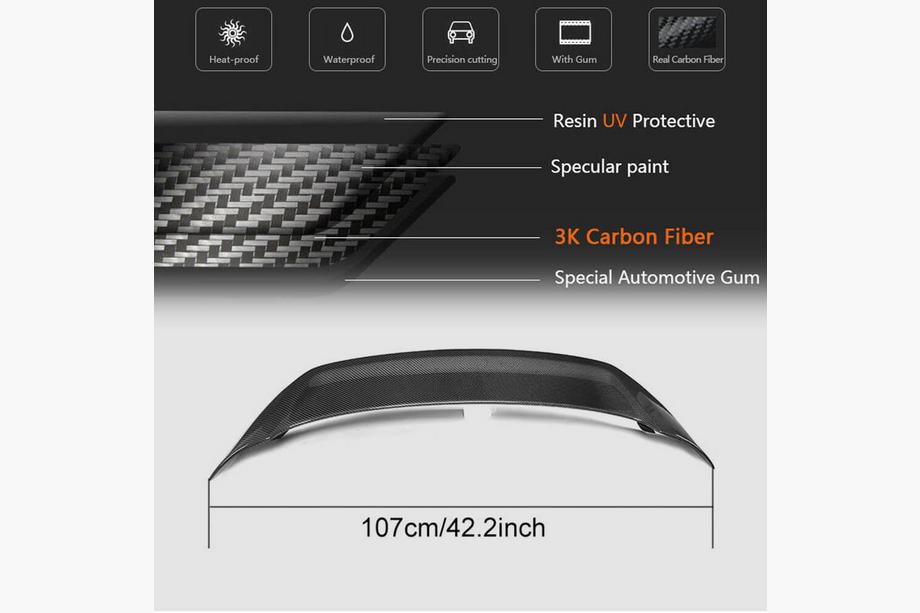 Smart 2014- Spoiler V2 (für fortwo, Carbon) Foto 5