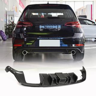 Heckdiffusor für Stoßstange (Base/R/GTI HB 2017-2020, Carbon) Foto 1