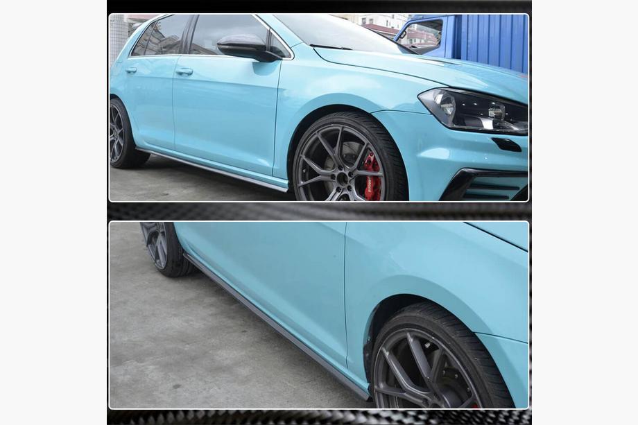 Volkswagen Golf 7/E-Golf 2012-2020 Seitenschweller (für R/R-Line 2017-2020, Carbon) Foto 4