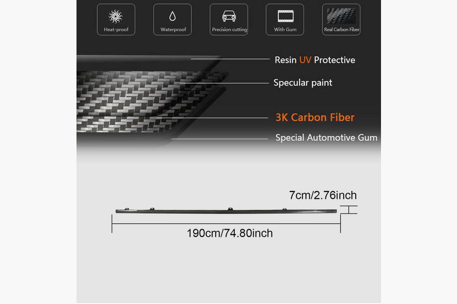 Volkswagen Golf 7/E-Golf 2012-2020 Seitenschweller (für R/R-Line 2017-2020, Carbon) Foto 5