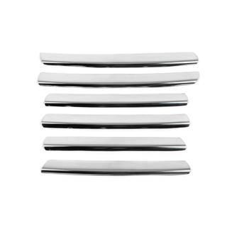 Chrom Kühlergrill Blenden (6 Stk, Edelstahl) Volkswagen Touran 2003-2010 Foto 4
