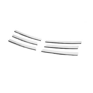 Chrom Kühlergrill Blenden (6 Stk, Edelstahl) Volkswagen Touran 2003-2010 Foto 3