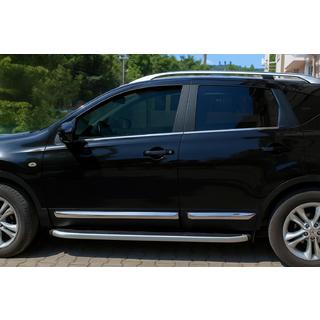 Türleisten OmsaLine (4 Stk, Edelstahl) Nissan Qashqai 2010-2014 Foto 1