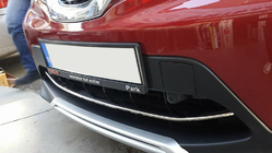 Nissan Qashqai 2014-2021 Edelstahl Abdeckung für vordere Stoßstange (2014-2017) Foto 3