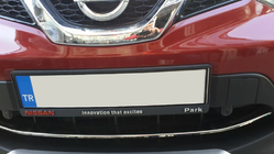 Nissan Qashqai 2014-2021 Edelstahl Abdeckung für vordere Stoßstange (2014-2017) Foto 5