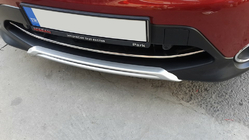 Nissan Qashqai 2014-2021 Edelstahl Abdeckung für vordere Stoßstange (2014-2017) Foto 4