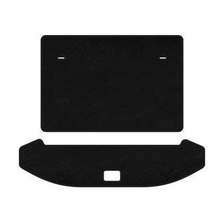 Premium Kofferraummatte Textil (3 Reihen, Schwarz)
