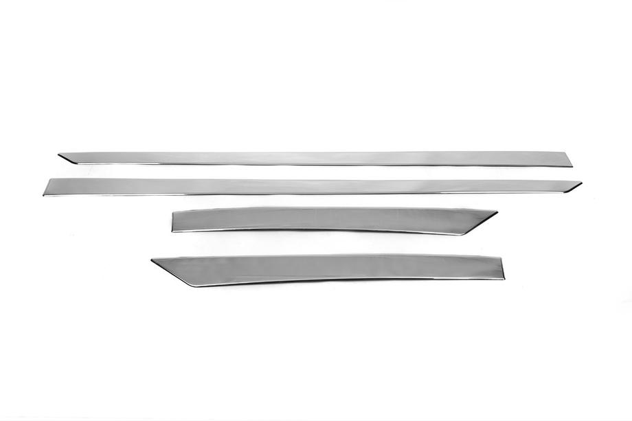 Nissan Qashqai 2014-2021 Türleisten OmsaLine (4 Stk, Edelstahl) Chrom Foto 2