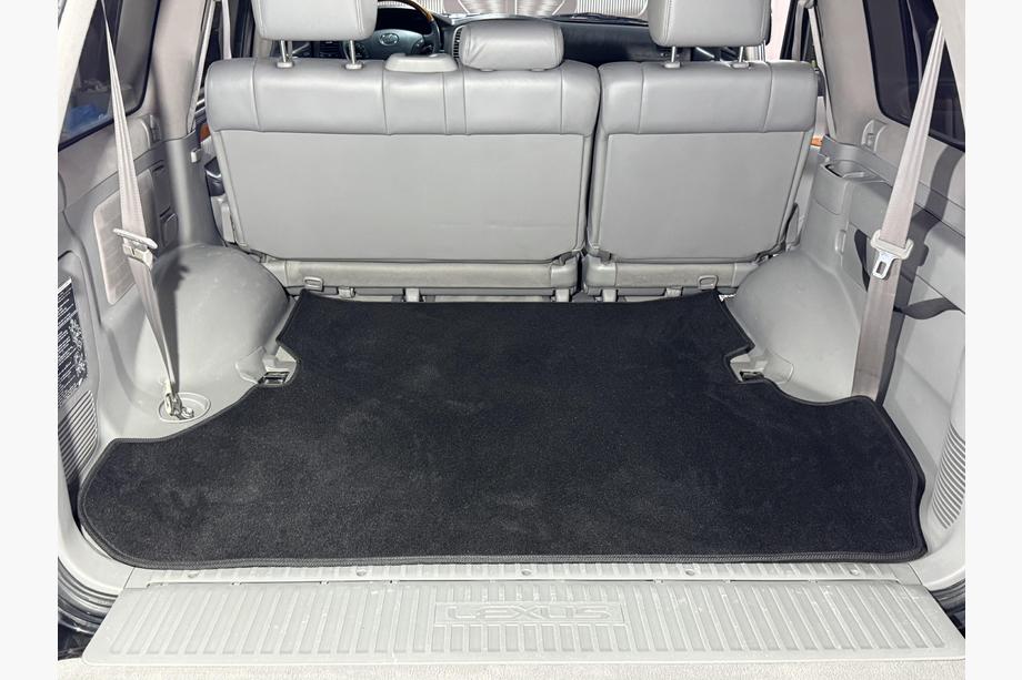Lexus LX470 1998-2007 Textile Kofferraummatte Premium 2 Stk Schwarz (7 Sitze) Foto 1