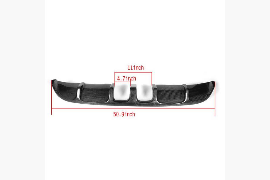 Volkswagen Golf 6 2008-2014 Heckdiffusor V2 (für Base HB 2010-2013, Carbon) Foto 4