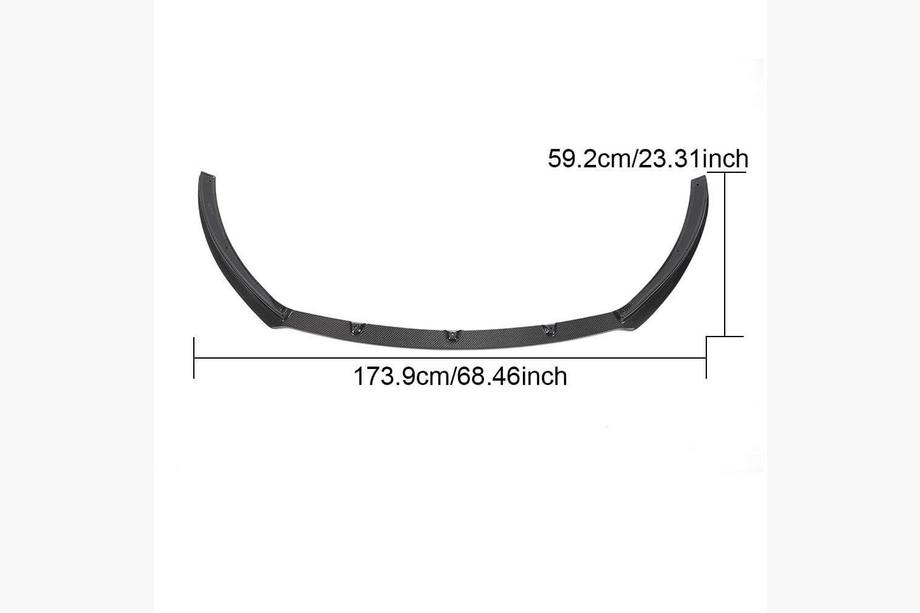 Volkswagen Passat CC 2008-2017 Frontstoßstange Lippe Aufsatz (für 2012-2018, Carbon) Foto 5