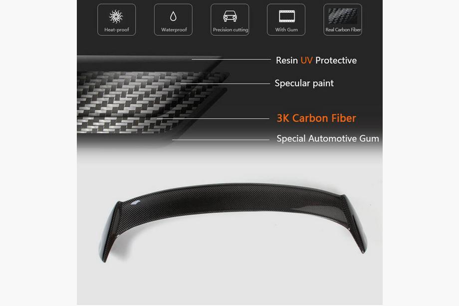 Volkswagen Scirocco 2008-2017 Spoiler V3 (für Base, Carbon) Foto 5