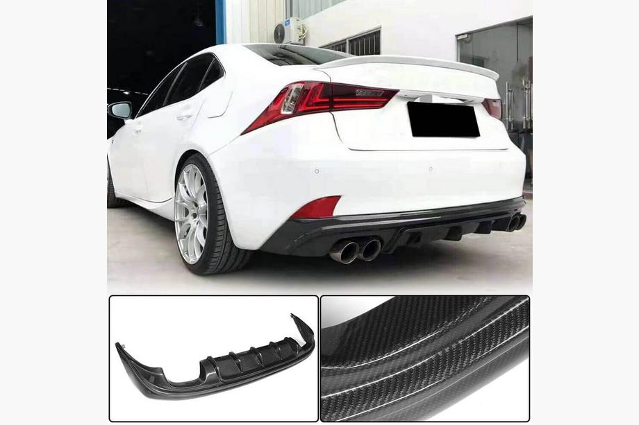 Lexus IS 2013- Heckdiffusor V2 für Base/F-Sport 2013-2016, Carbon Foto 1