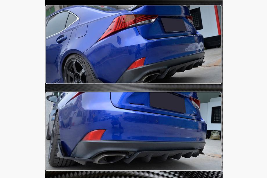 Lexus IS 2013- Heckdiffusor für Stoßstange (Base/F-Sport 2016-2020, Carbon) Foto 1