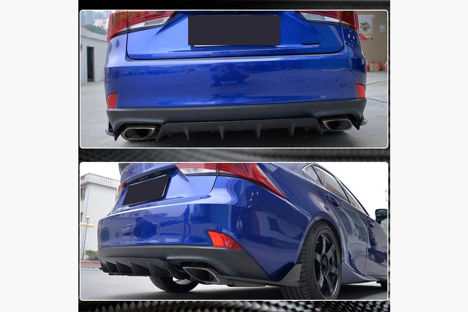 Lexus IS 2013- Heckdiffusor für Stoßstange (Base/F-Sport 2016-2020, Carbon) Foto 2