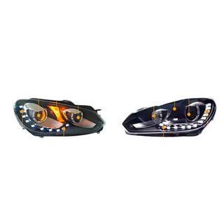 LED Frontscheinwerfer mit Tagfahrlicht (2 Stk) Volkswagen Golf 6 2008-2014 Foto 3