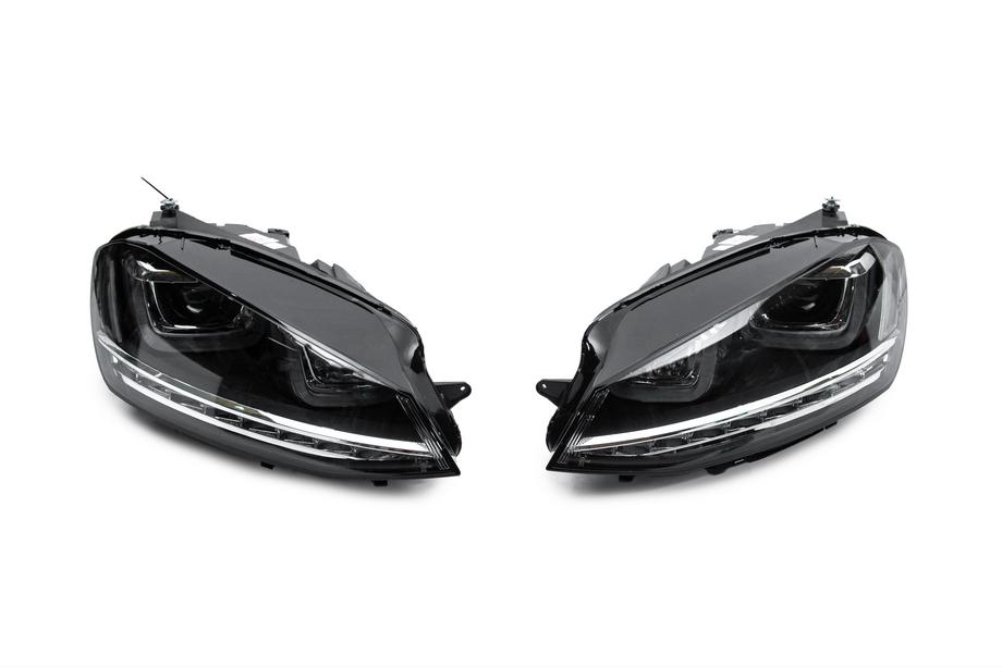 Volkswagen Golf 7/E-Golf 2012-2020 Frontscheinwerfer ohne Steuergeräte (2012-2017, dynamischer Blinker, 2 Stk.) Foto 2