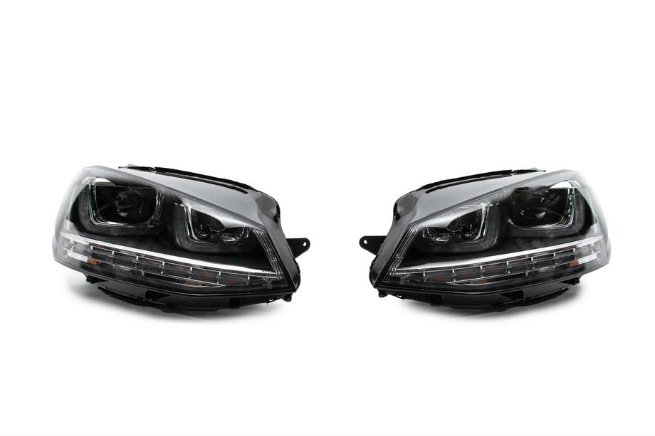 Volkswagen Golf 7/E-Golf 2012-2020 Frontscheinwerfer ohne Steuergeräte (2012-2017, dynamischer Blinker, 2 Stk.) Foto 5