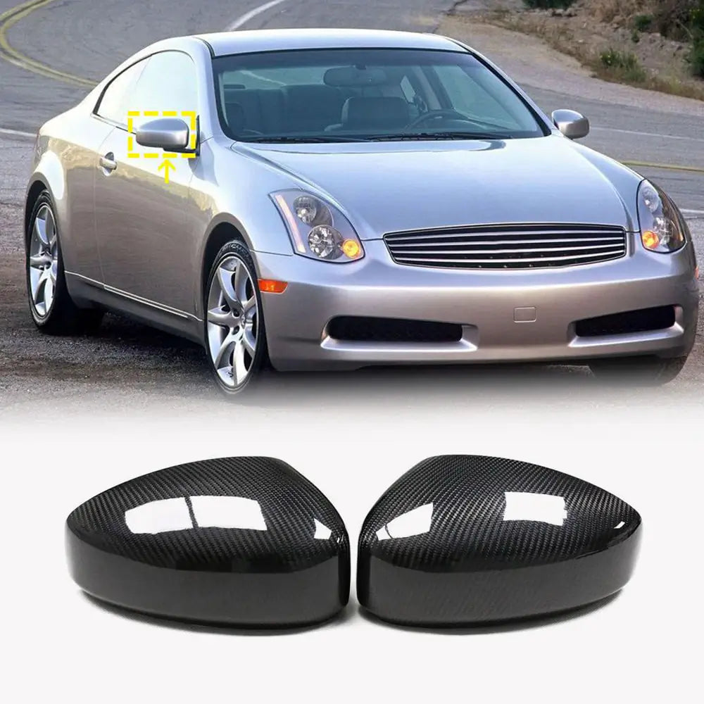 Spiegelabdeckungen Carbon Infiniti G35 (V35/CV35) 2003-2007 Foto 1