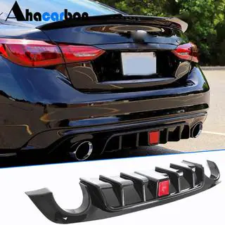Heckstoßstangen-Diffusor V1 (für Q50 Base/Sport 2018-2023) Infiniti Q50/Q60 2013-2024 Foto 1