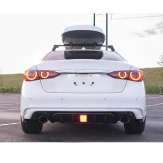 Heckstoßstangen-Diffusor V1 (für Q50 Base/Sport 2018-2023) Infiniti Q50/Q60 2013-2024 Foto 2