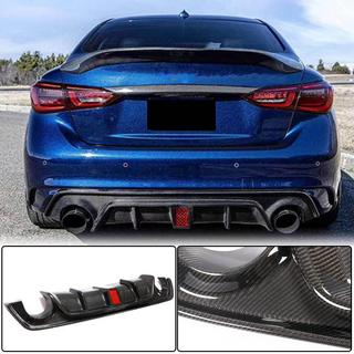 Heckdiffusor V4 (für Q50 Base/Sport 2018-2023, Carbon) Infiniti Q50/Q60 2013-2024 Foto 3