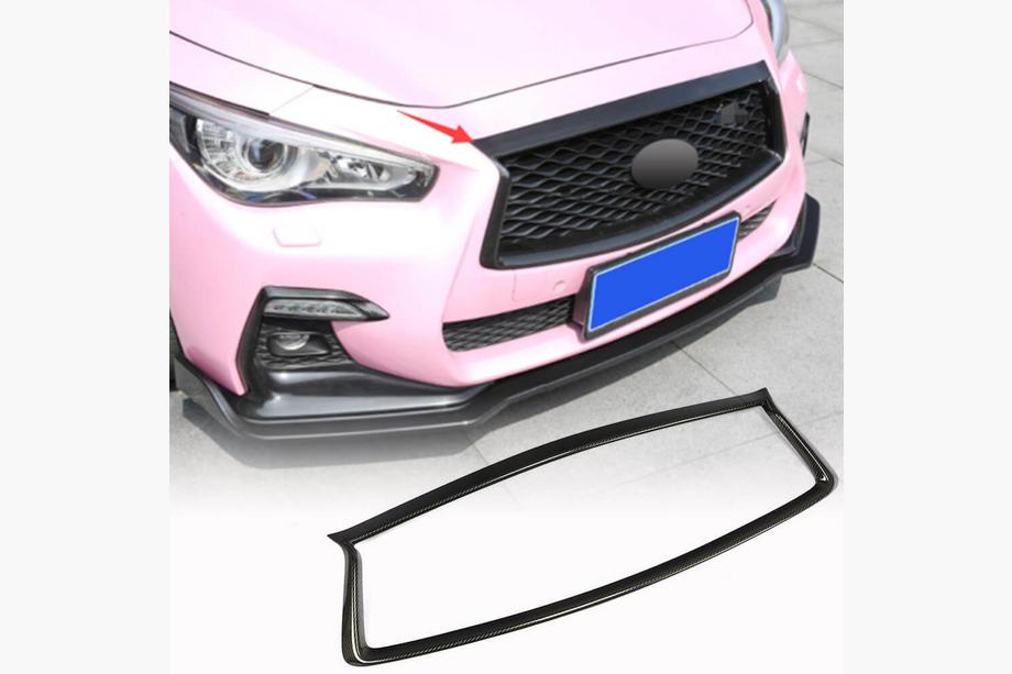 Infiniti Q50/Q60 2013-2024 Kühlergrill Umrandung (für Q50 2018-2022, Carbon) Foto 1