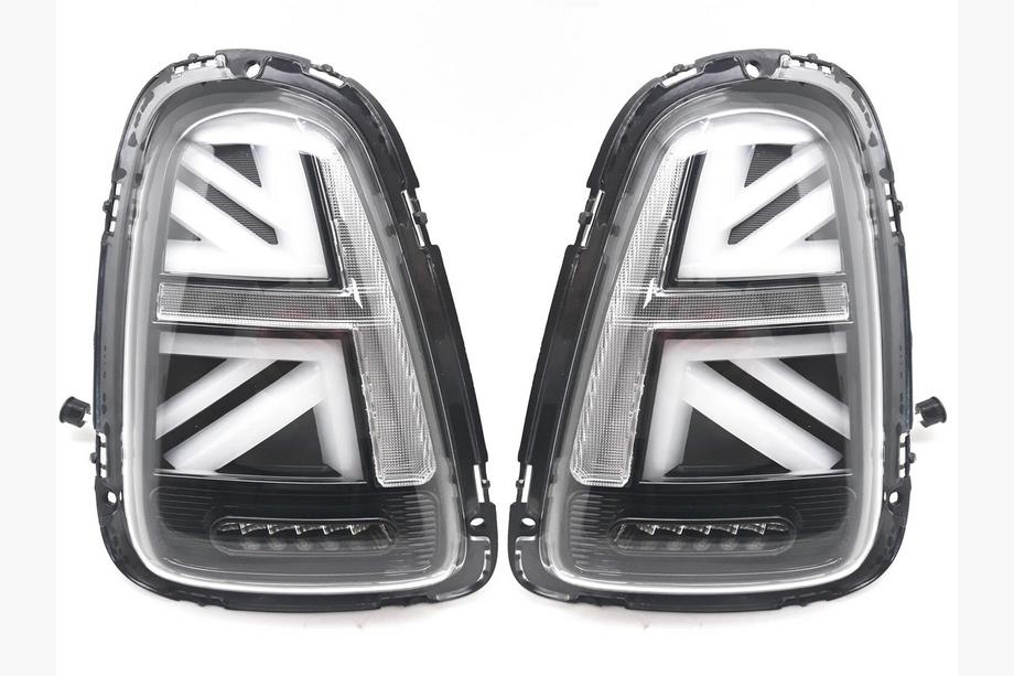 Mini Cooper R56/57 2006-2014 LED Rückleuchten im Union Jack Black V-2 Stil (2 Stk) Foto 1