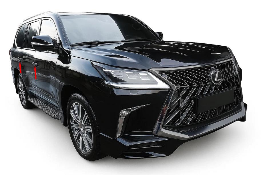 Lexus LX570/450d 2008-2022 Chrom Türgriffblenden BlackEdition (für 2016+) Image