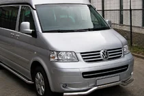Volkswagen T5 Caravelle 2004-2010 Frontschutzbügel Welle ST007 (Edelstahl) Foto 1