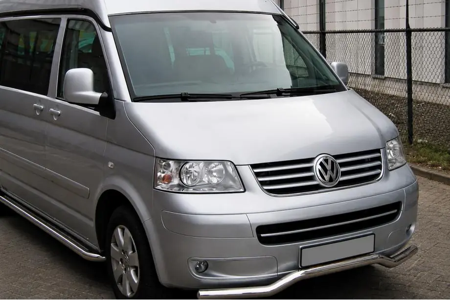 Volkswagen T5 Caravelle 2004-2010 Frontschutzbügel Welle ST007 (Edelstahl) Image