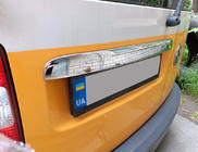 Volkswagen Caddy 2004-2010 Chromleiste über dem Kennzeichen (2-türig, Edelstahl) Ohne Schriftzug, Carmos - Türkischer Stahl Foto 2