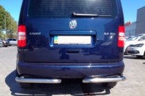 Volkswagen Caddy 2004-2010 Hintere Eckschutzrohre AK003 (2 Stk., Edelstahl) Foto 4