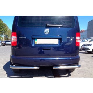 Hintere Eckschutzrohre AK003 (2 Stk., Edelstahl) Volkswagen Caddy 2004-2010 Foto 4