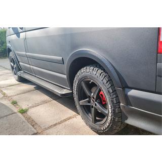 Trittbretter X5-Typ schwarz (2 Stk., Alu) Volkswagen T5 Multivan 2003–2010 Foto 4