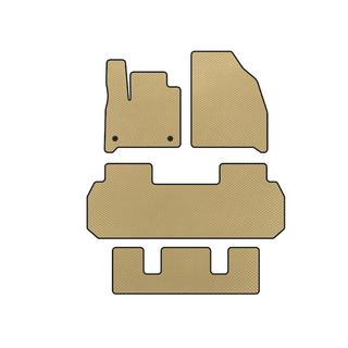 EVA Fußmatten (3 Reihen, Beige)