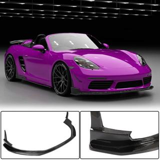 Frontlippe V1 für Frontstoßstange (2016-2019, Carbon) Porsche Boxster/Cayman 982 (718) 2016- Foto 1