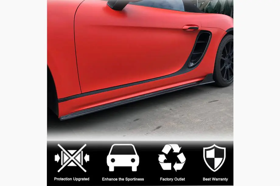 Porsche Boxster/Cayman 982 (718) 2016- Seitenschweller V1 (2016-2019, Carbon) Foto 3